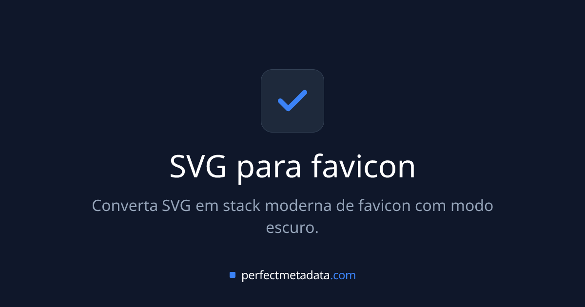 SVG para favicon | Ferramenta vetorial atual